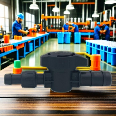 Válvulas de plástico para irrigação de tubos de mini PE personalizáveis para processamento de uso agrícola