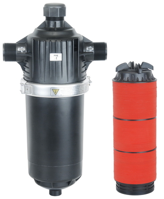 Imagem mostra a unidade de filtro automático de disco de tipo 2'/3' T para irrigação de explorações agrícolas