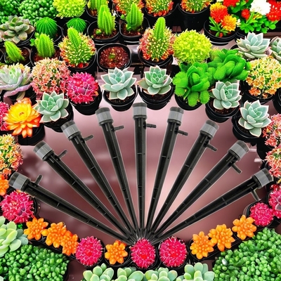Microsprinkler de alcance ajustável de estilo normal para transplante de culturas em vasos no jardim