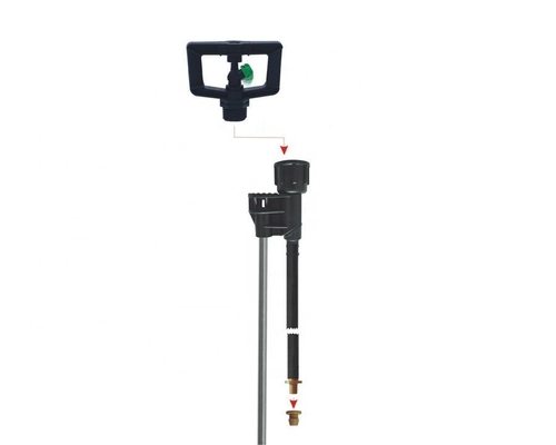 250-350KPA Rotação de amortecimento Agricultura Irrigação Sprinkler com plástico de engenharia