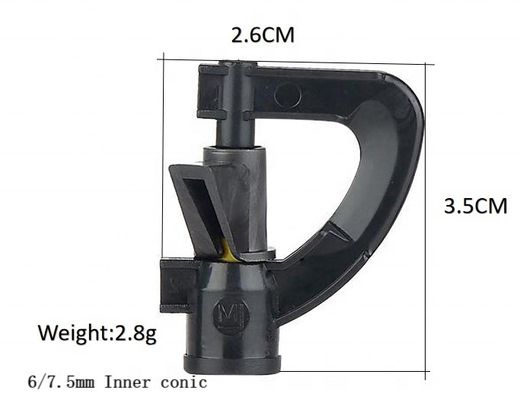 Tipo G Triângulo Rotativo Microirrigação Microjet Sprinkler para água agrícola