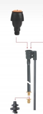 Sprinklers giratórios à prova de insetos para irrigação de viveiros agrícolas