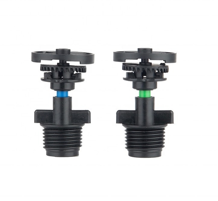 Conexão rápida de dois bicos rotativo Sprinkler para jardim 360 Sprinkler Agricultura Irrigação