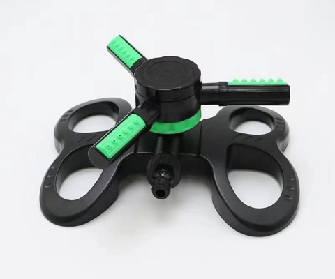 Sprinkler de jardim rotativo automático ajustável a 360 graus 3 braços Sprinkler de irrigação de irrigação