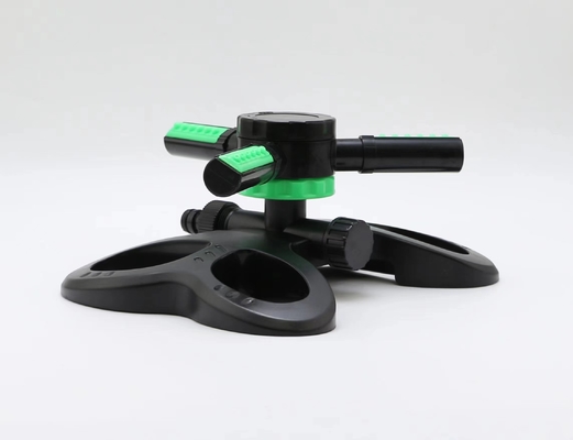 Sprinkler de jardim rotativo automático ajustável a 360 graus 3 braços Sprinkler de irrigação de irrigação