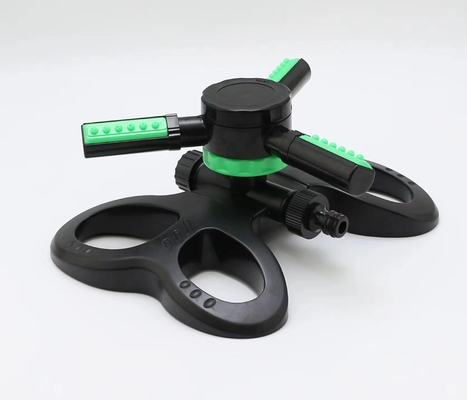 Sprinkler de jardim rotativo automático ajustável a 360 graus 3 braços Sprinkler de irrigação de irrigação