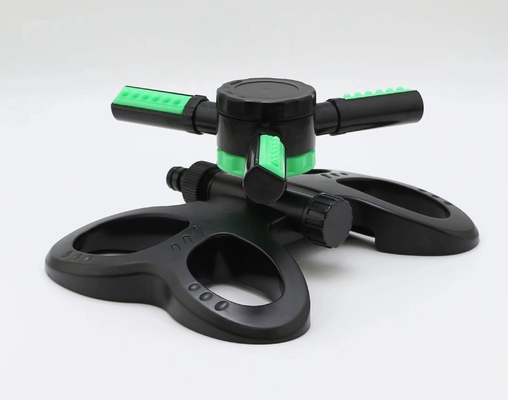 Sprinkler de jardim rotativo automático ajustável a 360 graus 3 braços Sprinkler de irrigação de irrigação