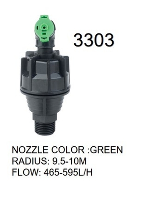 Sprinkler de água médio Agropecuária Irrigação Rotativo de 360 graus R10 Bico de saída múltipla