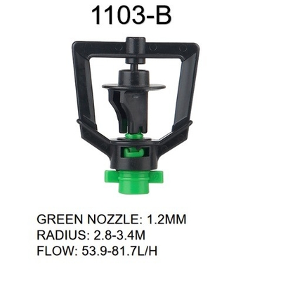 Sprinkler de água de 360 graus para irrigação agrícola forte e pressão 150-300kpa