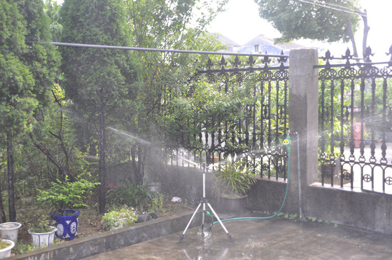 Engenharia de pulverização de jardim de plástico com irrigação rotativa de impacto e temporizador