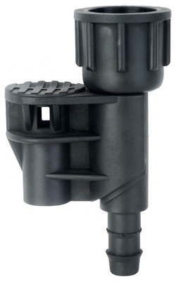Ingenieria diária Peças de irrigação de plásticos Micro Sprinkler Negro Conector de médio alcance